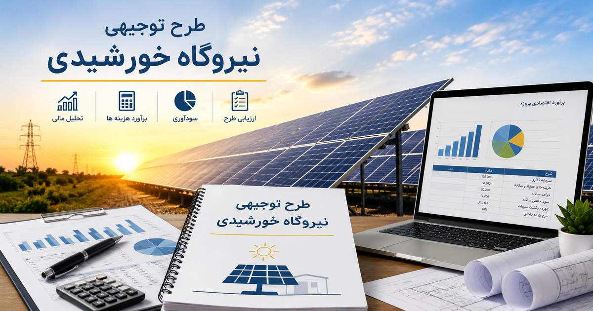 طرح توجیهی نیروگاه خورشیدی